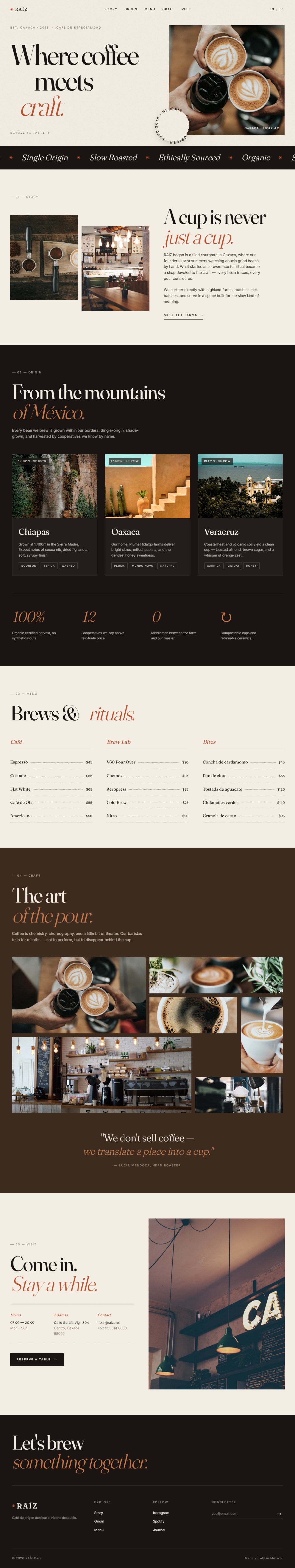 RAÍZ café de especialidad